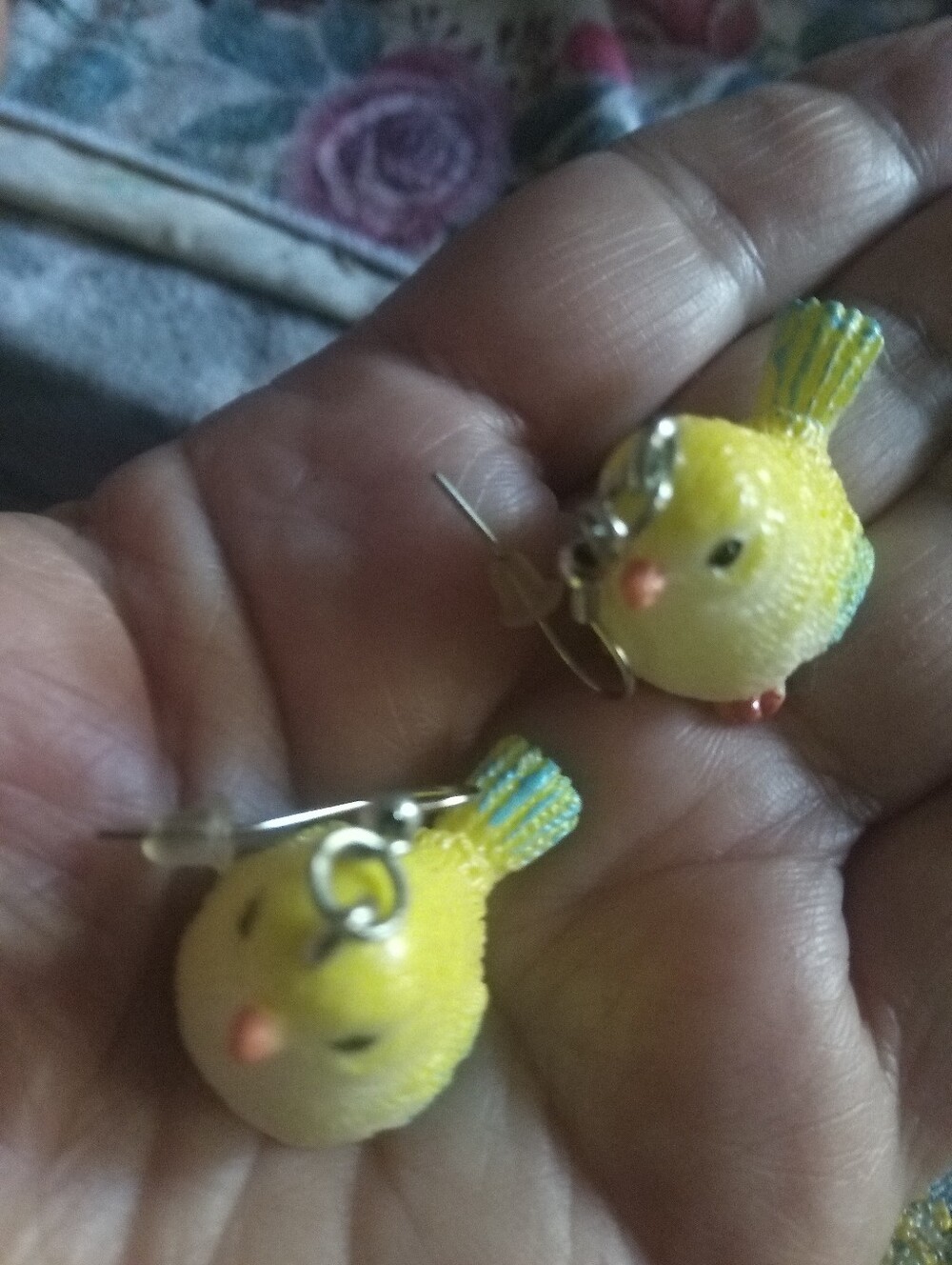 🐦 Pair Of Women's Adorable Yellow Bird Earrings 🐦